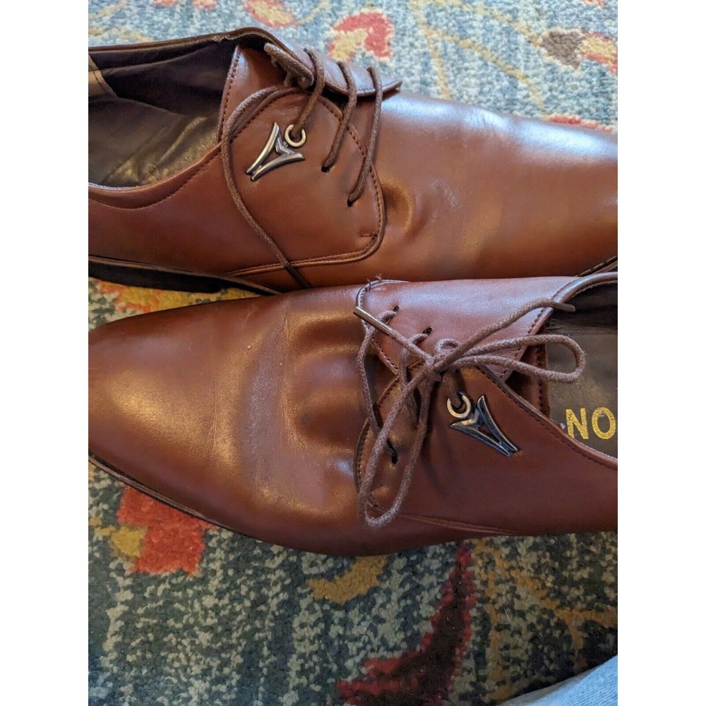Men's Business Dressy Brown Derby Shoes Sz 46/12 Fashion Open Lace‎ Up Style